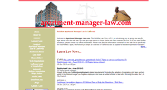 Desktop Screenshot of apartment-manager-law.com